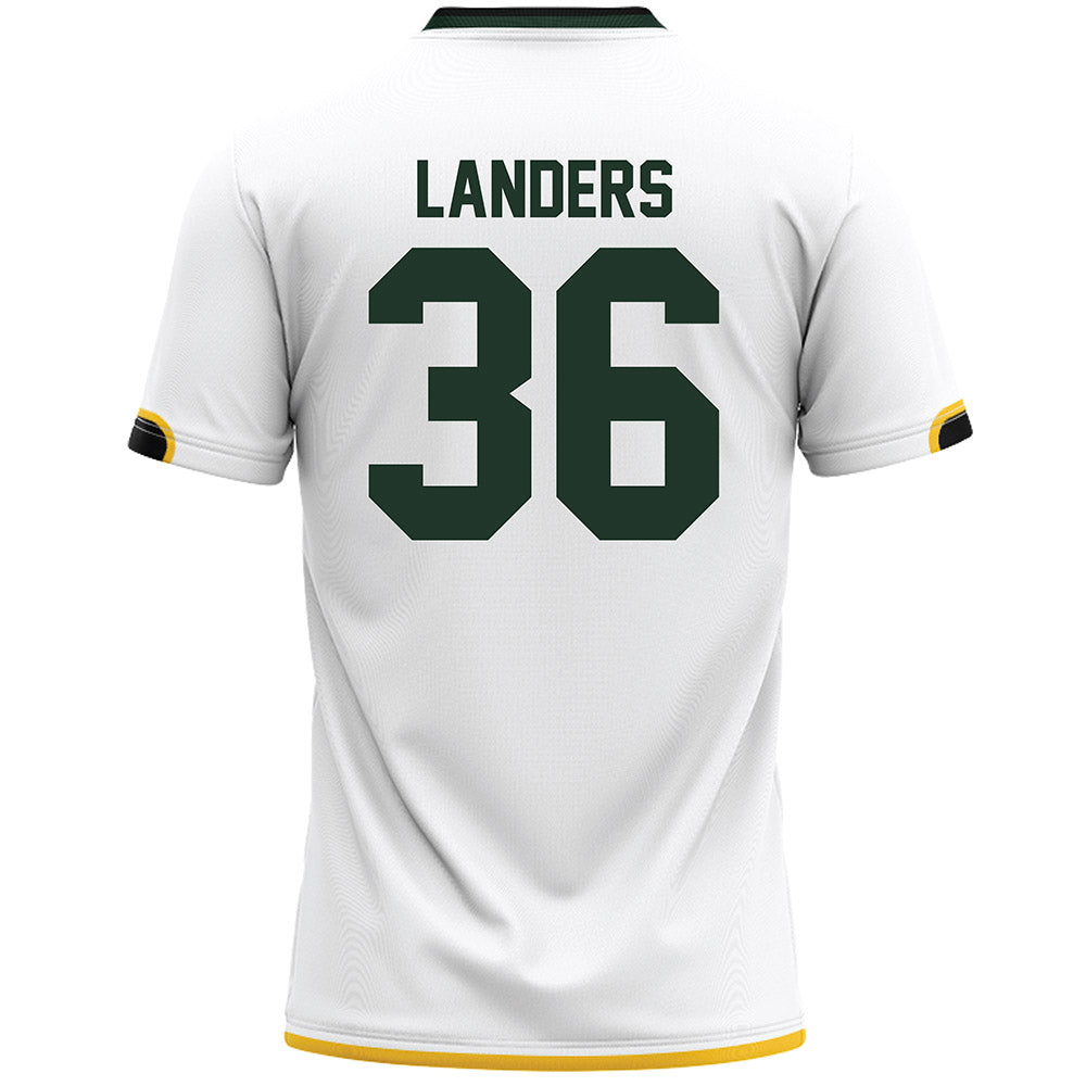 Siena - NCAA Men's Lacrosse : Christopher Landers - White Lacrosse Jersey-1