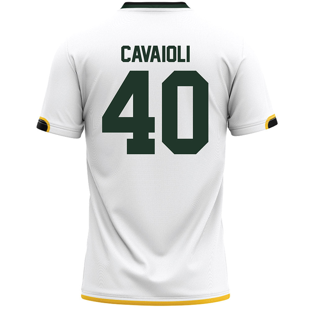 Siena - NCAA Men's Lacrosse : Jack Cavaioli - White Lacrosse Jersey