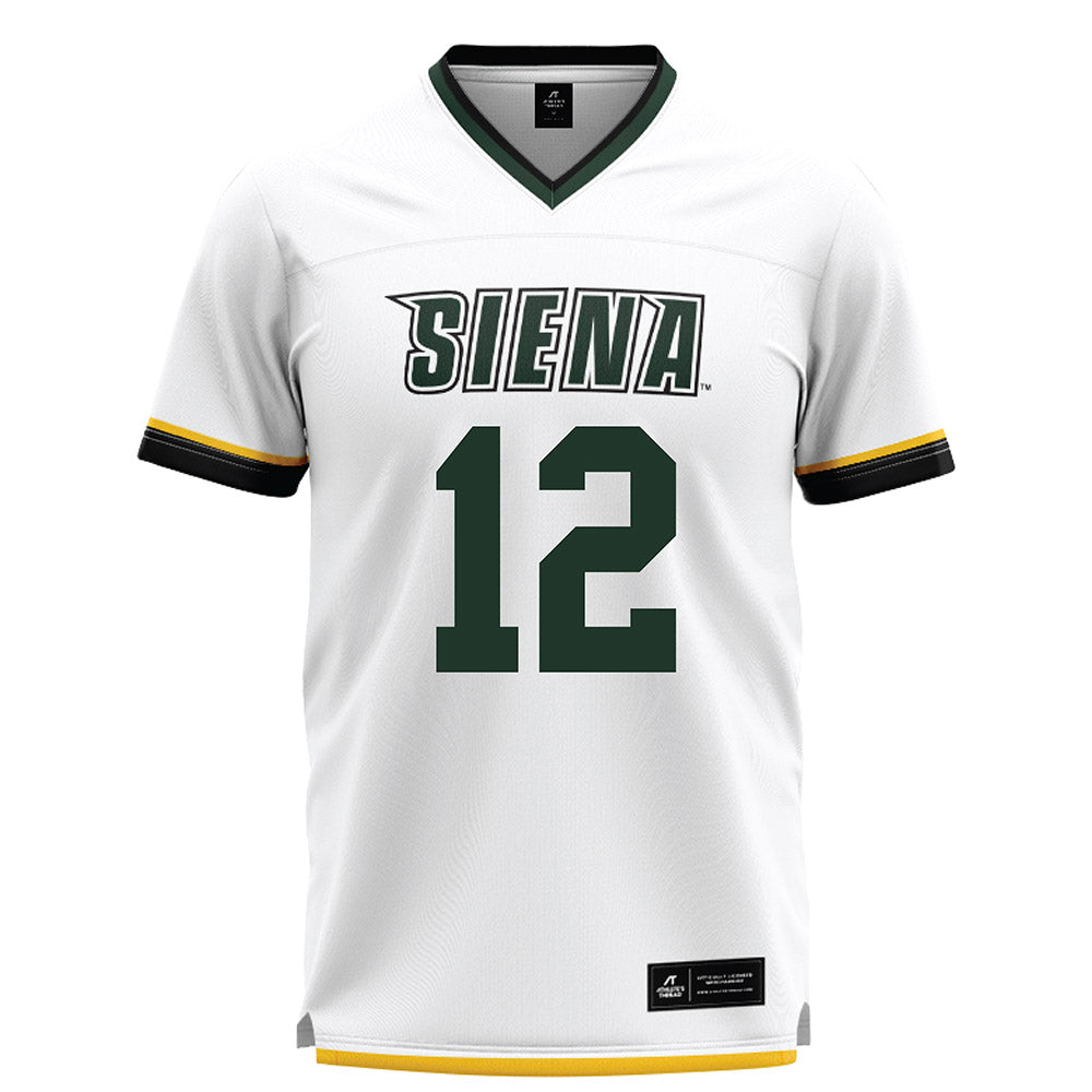 Siena - NCAA Men's Lacrosse : Caden Kramer - White Lacrosse Jersey