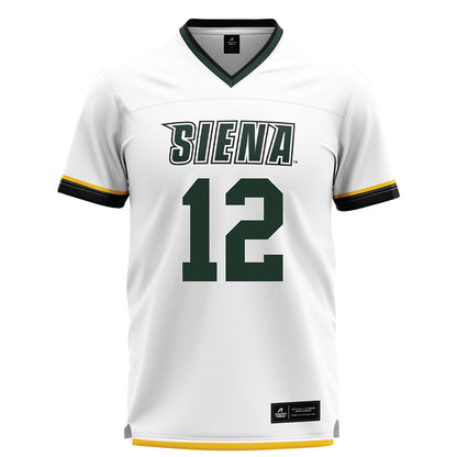 Siena - NCAA Men's Lacrosse : Caden Kramer - White Lacrosse Jersey