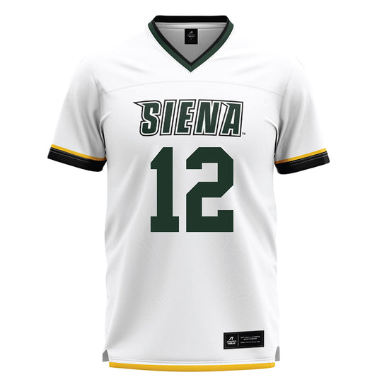 Siena - NCAA Men's Lacrosse : Caden Kramer - White Lacrosse Jersey