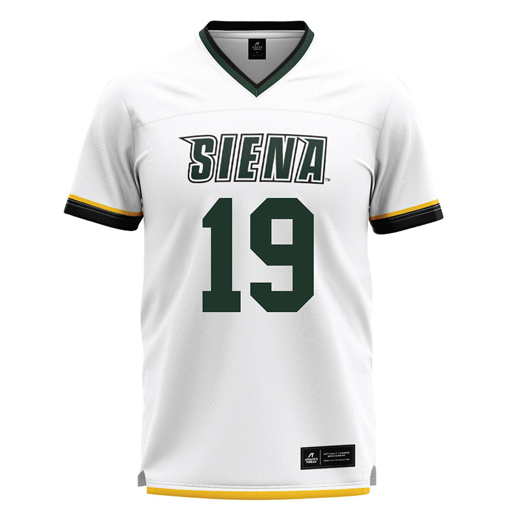 Siena - NCAA Men's Lacrosse : Timmy Mcdonald - White Lacrosse Jersey-0