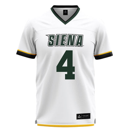 Siena - NCAA Men's Lacrosse : Caden Olmstead - White Lacrosse Jersey