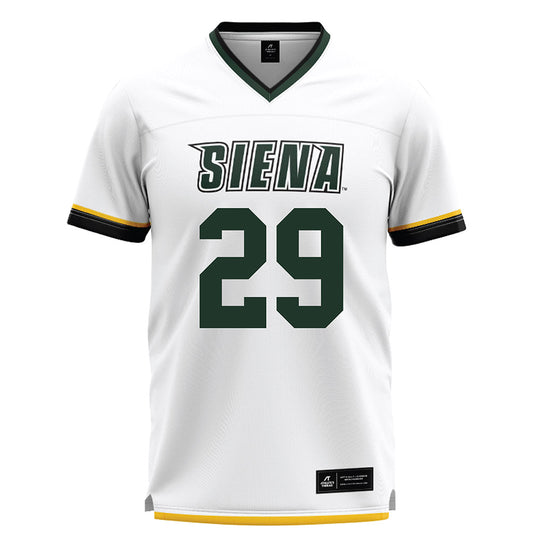 Siena - NCAA Men's Lacrosse : Doug Annicelli - White Lacrosse Jersey-0