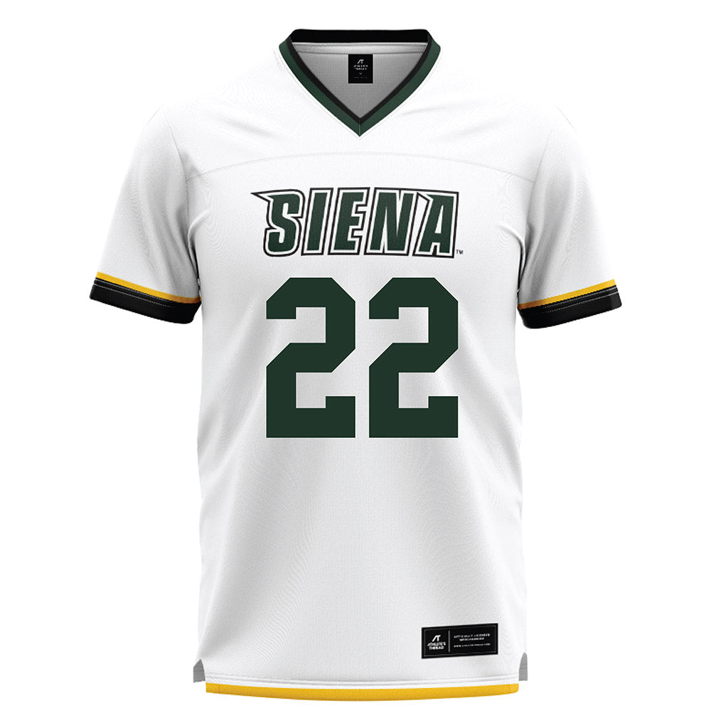 Siena - NCAA Men's Lacrosse : Michael Felicetti - White Lacrosse Jersey
