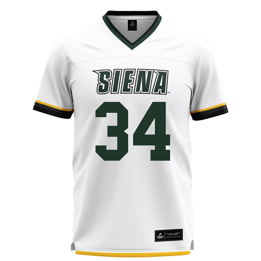 Siena - NCAA Men's Lacrosse : Caden Padelford - White Lacrosse Jersey
