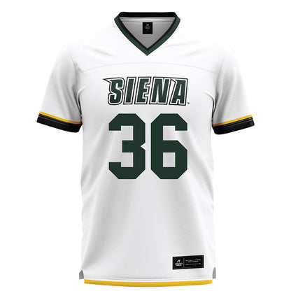 Siena - NCAA Men's Lacrosse : Christopher Landers - White Lacrosse Jersey-0