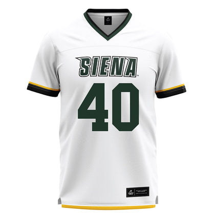 Siena - NCAA Men's Lacrosse : Jack Cavaioli - White Lacrosse Jersey