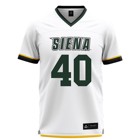 Siena - NCAA Men's Lacrosse : Jack Cavaioli - White Lacrosse Jersey