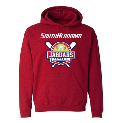 South Alabama - NCAA Softball : Amity White - Sports Shersey Hooded Sweatshirt-0