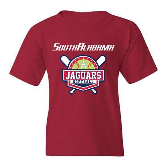 South Alabama - NCAA Softball : Gracie Dees - Sports Shersey Youth T-Shirt-0