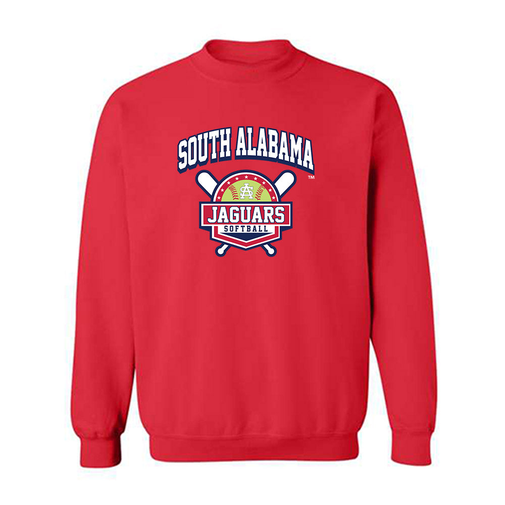 South Alabama - NCAA Softball : Olivia Lackie - Sports Shersey Crewneck Sweatshirt