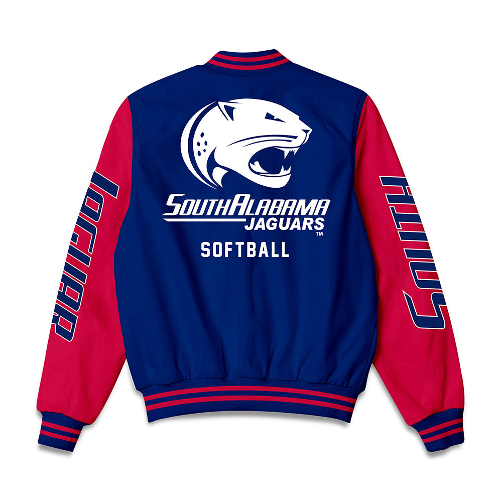 South Alabama - NCAA Softball : Olivia Lackie - Bomber Jacket