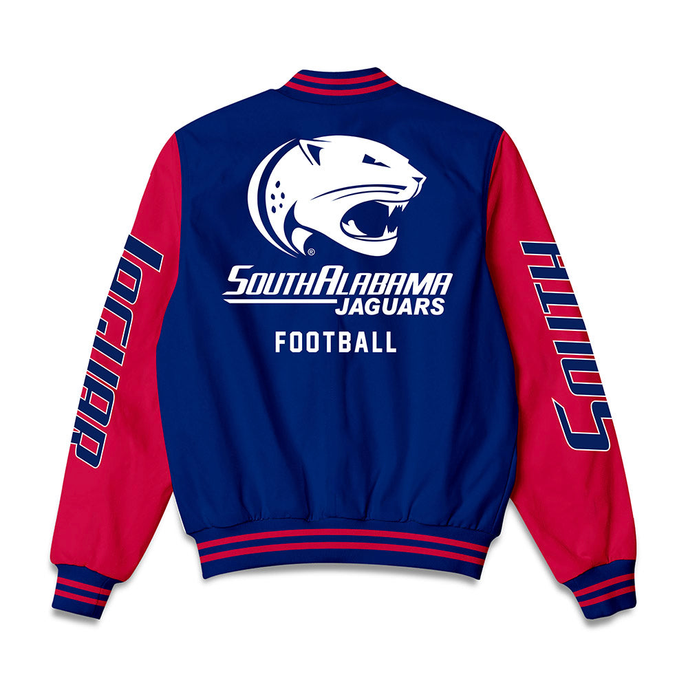 South Alabama - NCAA Football : Rodrecas Gibbs - Bomber Jacket-1