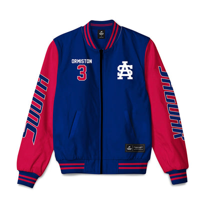 South Alabama - NCAA Men's Basketball : Elijah Ormiston - Bomber Jacket-0