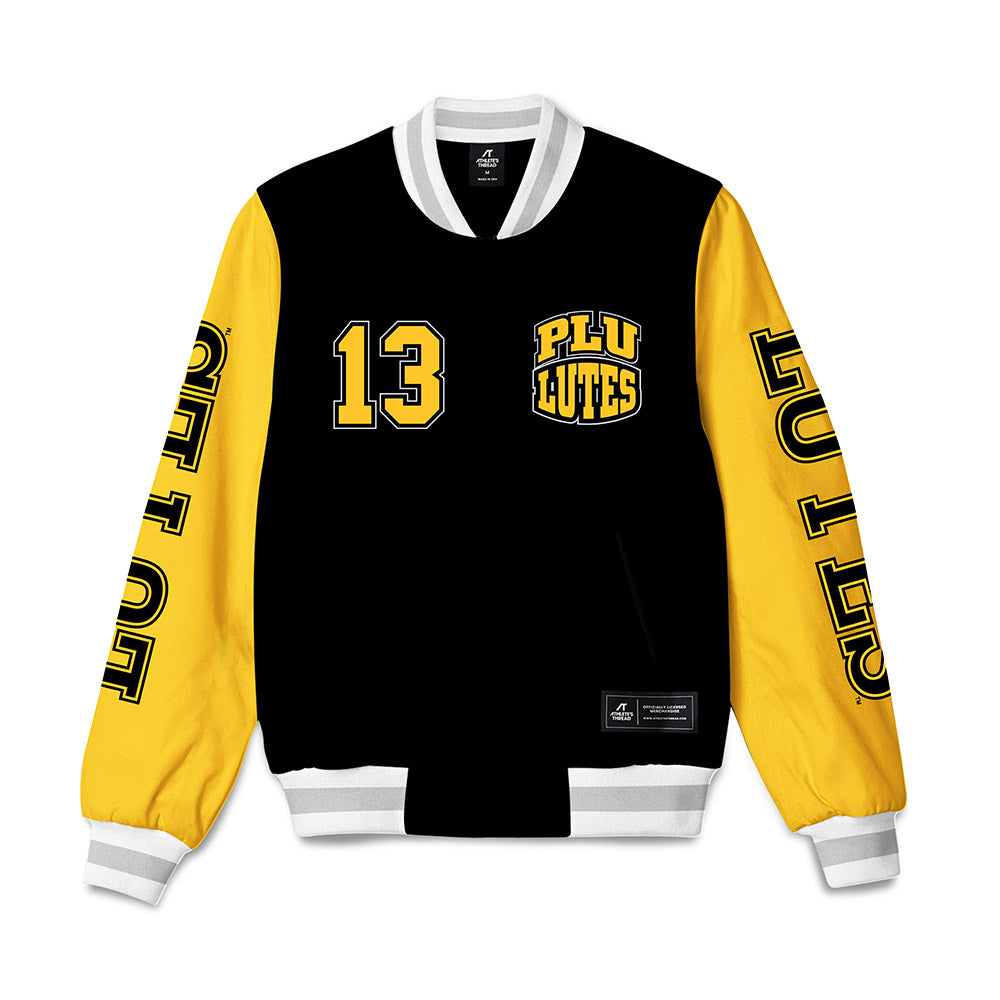 PLU - NCAA Football : Anthony Mahaffey - Bomber Jacket-0