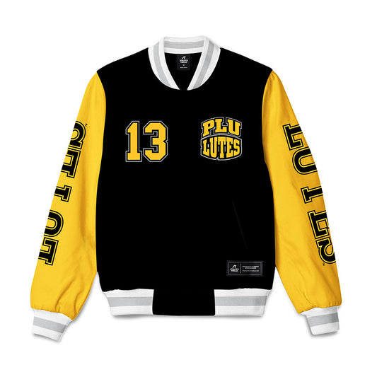 PLU - NCAA Football : Anthony Mahaffey - Bomber Jacket-0