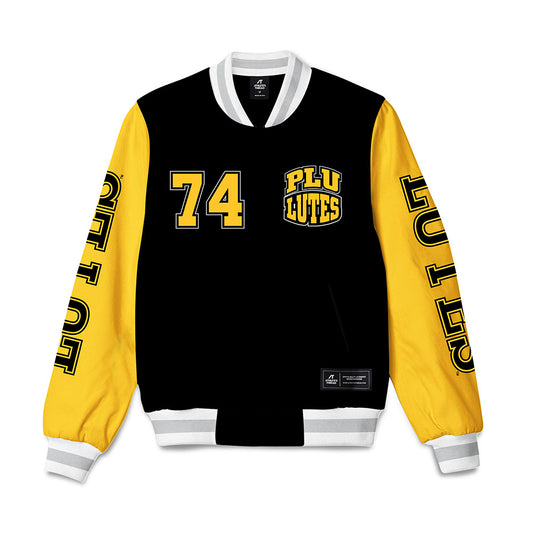 PLU - NCAA Football : Ethan Hall - Bomber Jacket-0