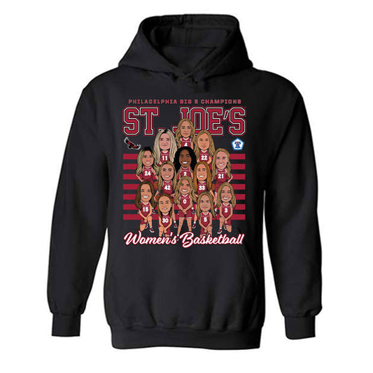 St. Joe's - NCAA Women's Basketball : Roster Hooded Sweatshirt