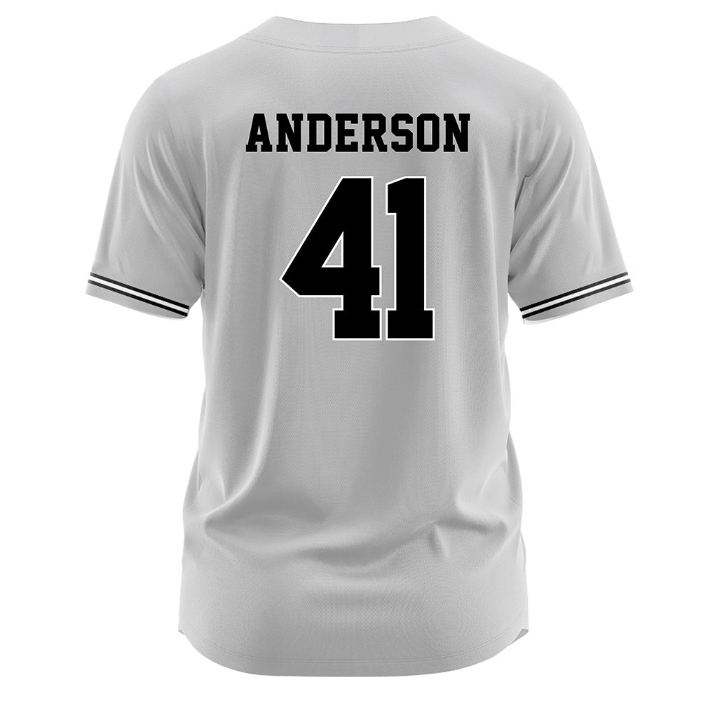 Davidson - NCAA Baseball : Hunter Anderson - Grey Jersey