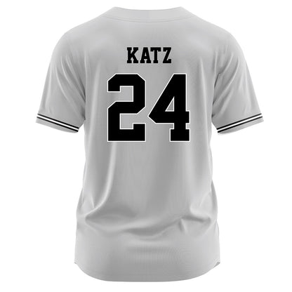 Davidson - NCAA Baseball : Adam Katz - Grey Jersey