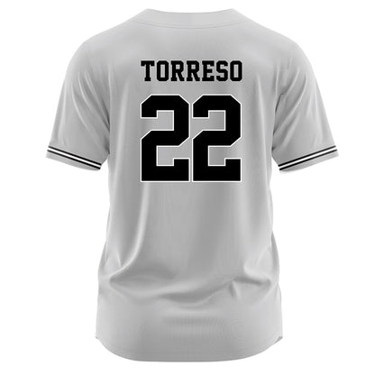 Davidson - NCAA Baseball : Anthony Torreso - Grey Jersey