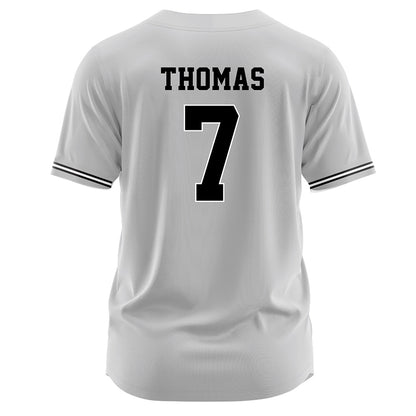 Davidson - NCAA Baseball : Gavin Thomas - Grey Jersey