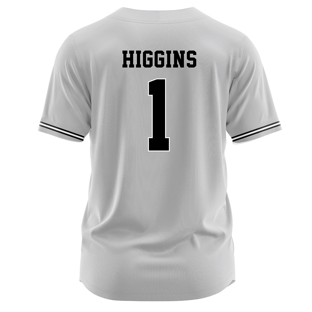 Davidson - NCAA Baseball : Justin Higgins - Grey Jersey