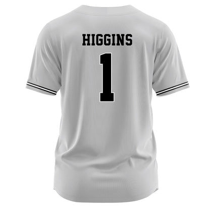 Davidson - NCAA Baseball : Justin Higgins - Grey Jersey