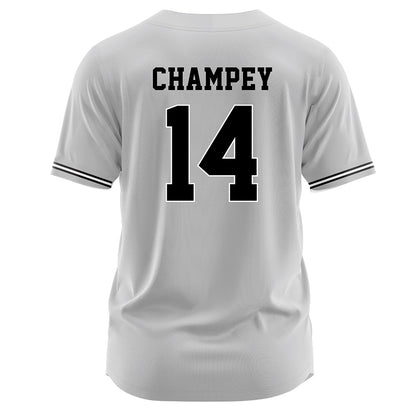 Davidson - NCAA Baseball : Brycen Champey - Grey Jersey