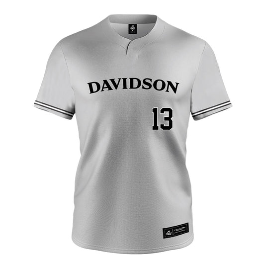 Davidson - NCAA Baseball : Jacob Friend - Grey Jersey