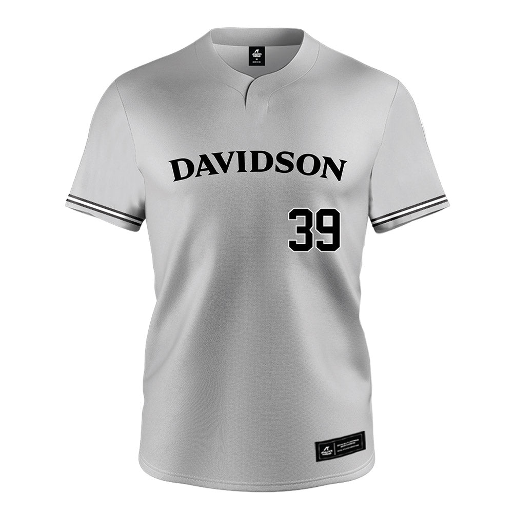 Davidson - NCAA Baseball : Wilson Perkins - Grey Jersey-0