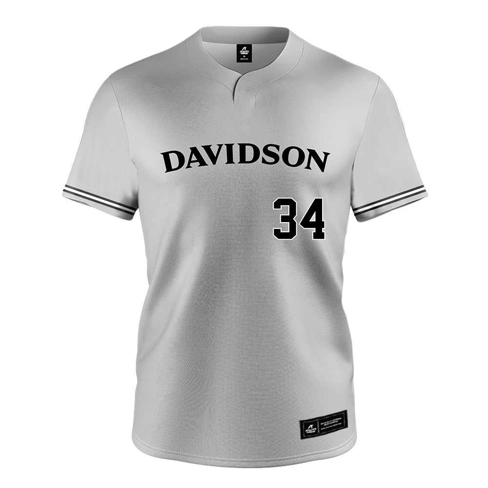 Davidson - NCAA Baseball : Thomas Whelan - Grey Jersey