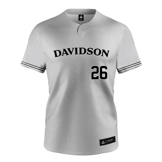 Davidson - NCAA Baseball : Will Papciak - Grey Jersey