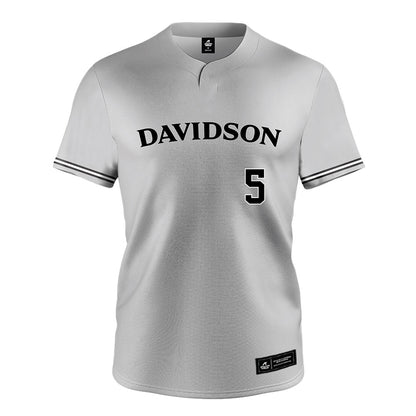 Davidson - NCAA Baseball : Noah Jouras - Grey Jersey