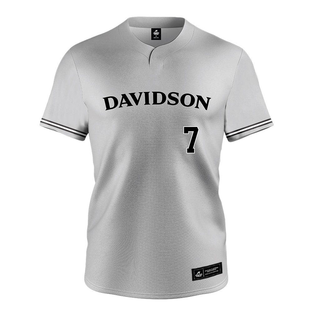 Davidson - NCAA Baseball : Gavin Thomas - Grey Jersey