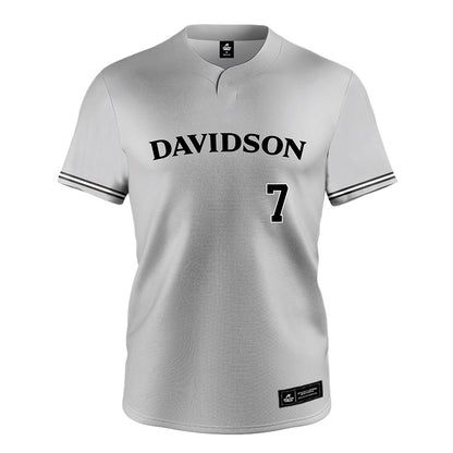 Davidson - NCAA Baseball : Gavin Thomas - Grey Jersey
