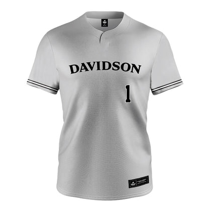 Davidson - NCAA Baseball : Justin Higgins - Grey Jersey