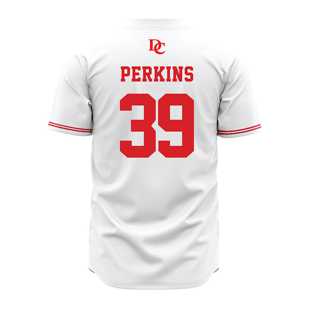 Davidson - NCAA Baseball : Wilson Perkins - White Jersey-1