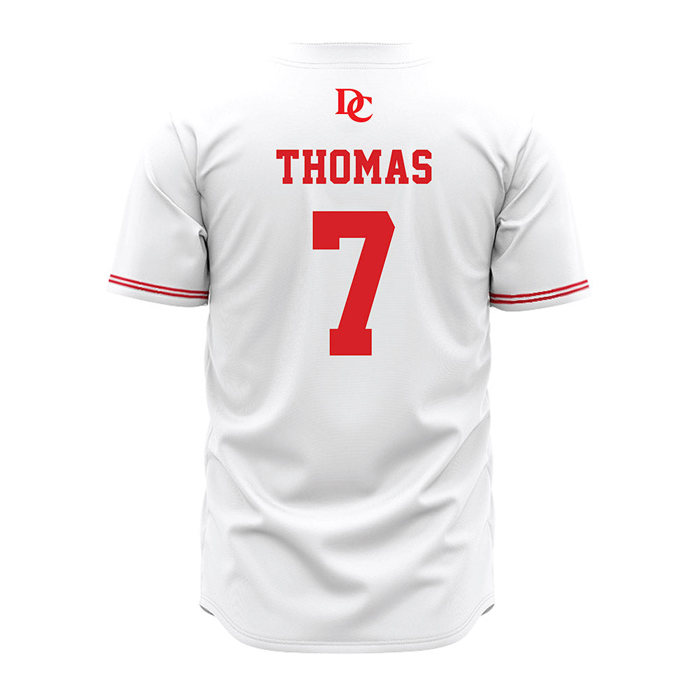 Davidson - NCAA Baseball : Gavin Thomas - White Jersey