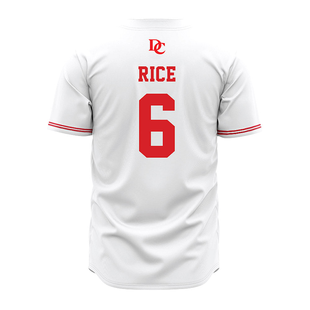 Davidson - NCAA Baseball : Aidan Rice - White Jersey