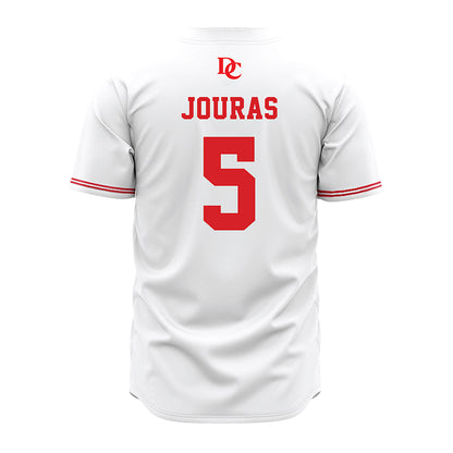 Davidson - NCAA Baseball : Noah Jouras - White Jersey