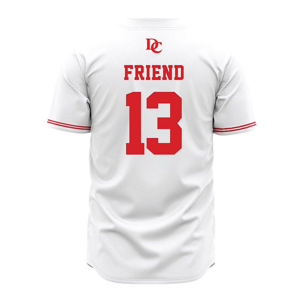 Davidson - NCAA Baseball : Jacob Friend - White Jersey