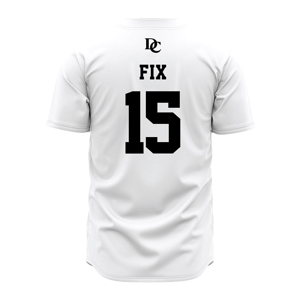 Davidson - NCAA Baseball : Isaac Fix - White Jersey-1