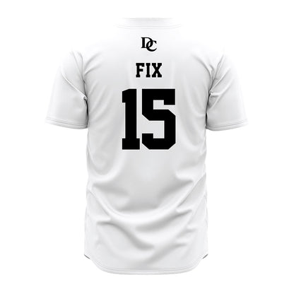 Davidson - NCAA Baseball : Isaac Fix - White Jersey-1
