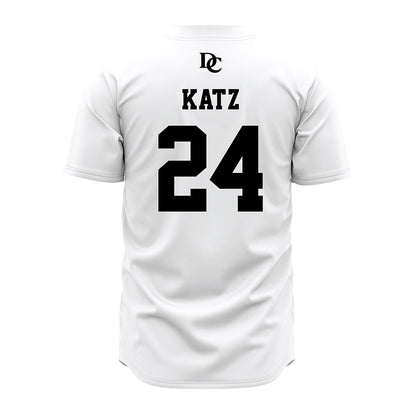 Davidson - NCAA Baseball : Adam Katz - White Jersey