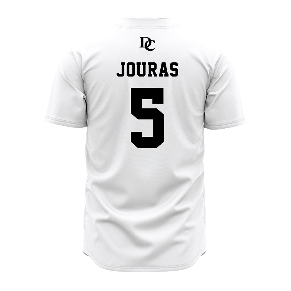Davidson - NCAA Baseball : Noah Jouras - White Jersey