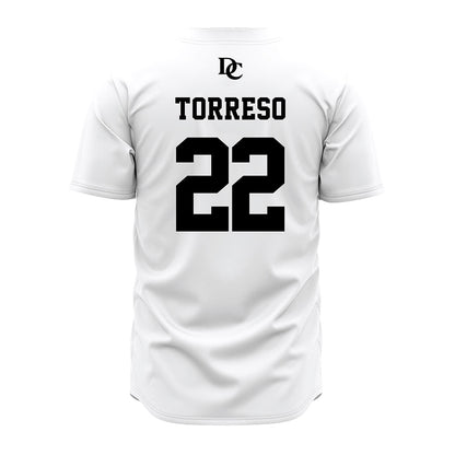 Davidson - NCAA Baseball : Anthony Torreso - White Jersey