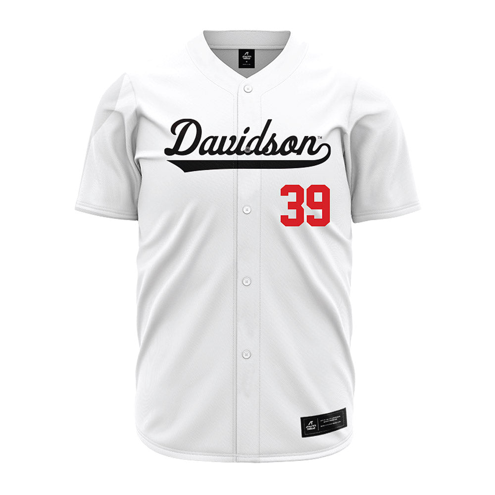 Davidson - NCAA Baseball : Wilson Perkins - White Jersey-0