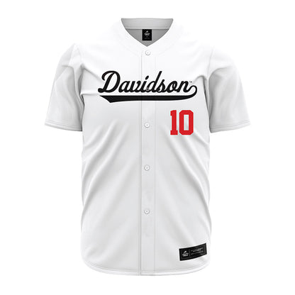 Davidson - NCAA Baseball : Michael O'Shaughnessy - White Jersey